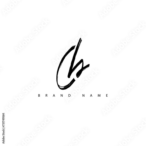 cb initial letter logo vector minimalist perfect for company logo, wedding logo, signature symbol