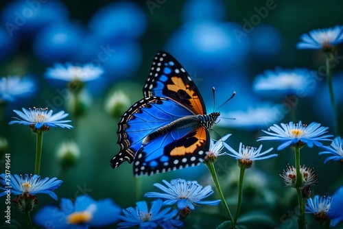 butterfly on flower © farzana