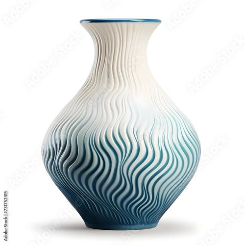 the vase with isolated background design photo