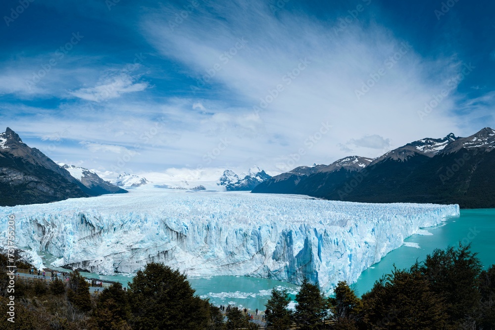Idyllic view of Perito Moreno Glacier of Los Glaciares National Park Idyllic view of Perito Moreno Glacier of Los Glaciares National Park