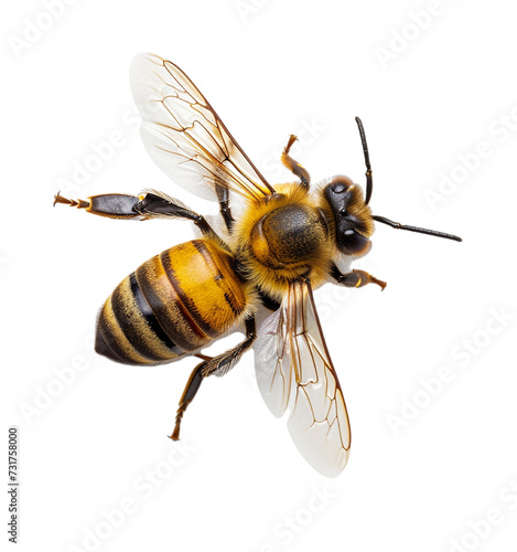 Wasp Isolated on Transparent Background. Generated Ai