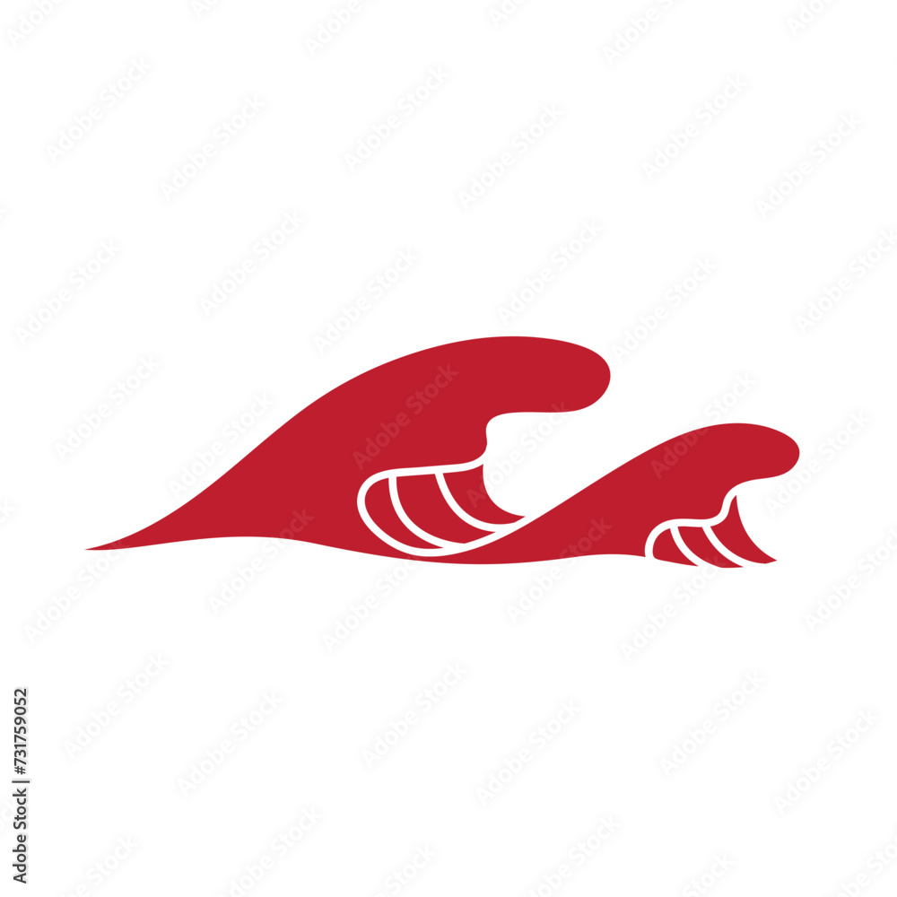 wave icon and sign illustration wave icon and sign illustration