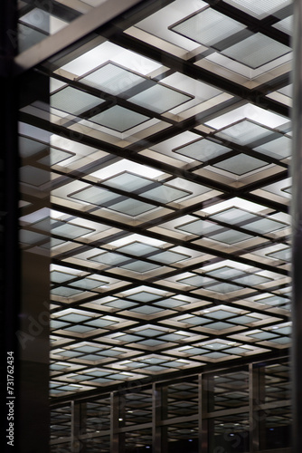 Geometric Ceiling Lights Pattern