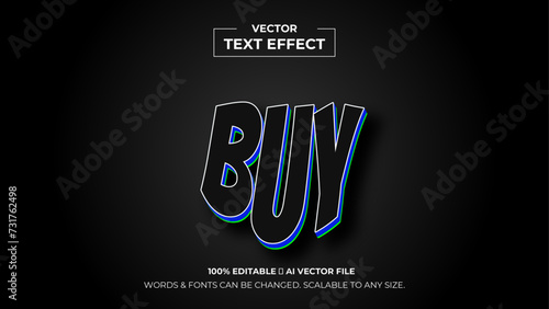 3d editable text effect premium vector. Editable text style effect. 3d Text emblem for advertising, branding, business logo cover of presentation banner, cover, poster. vector illustration