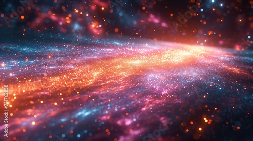 Hyper space speed multiverse abstract background