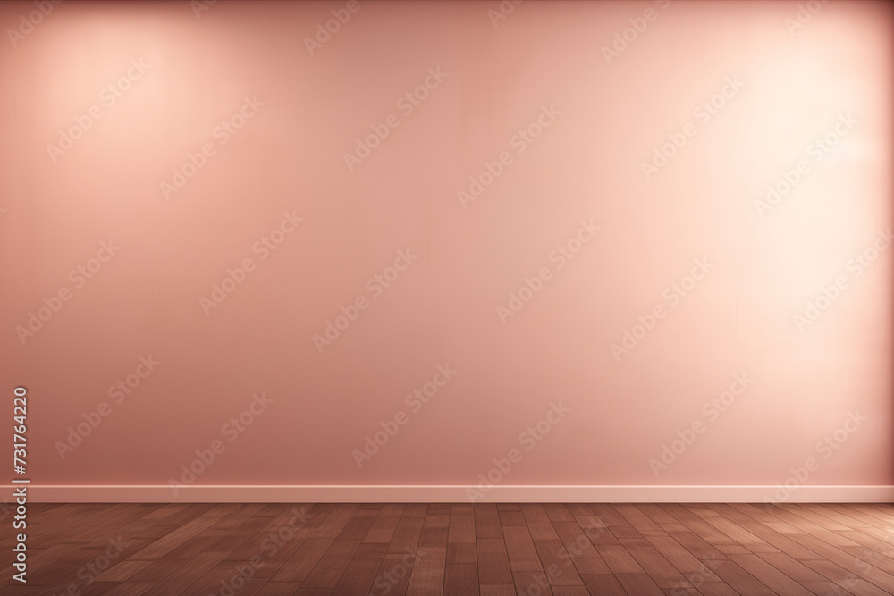 A beautiful soft rose gold wall background. (Generative AI) A beautiful soft rose gold wall background. (Generative AI)