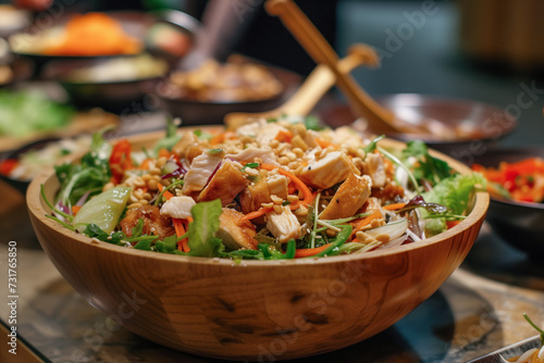 Hearty Chinese chicken salad