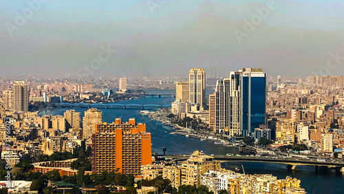 Kairo    gypten  Panorama  City  Gro  stadt