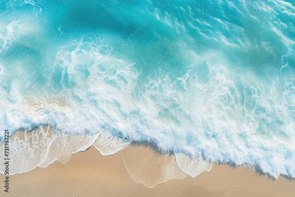 Fototapeta premium Ocean currents shape sand and create swirls.