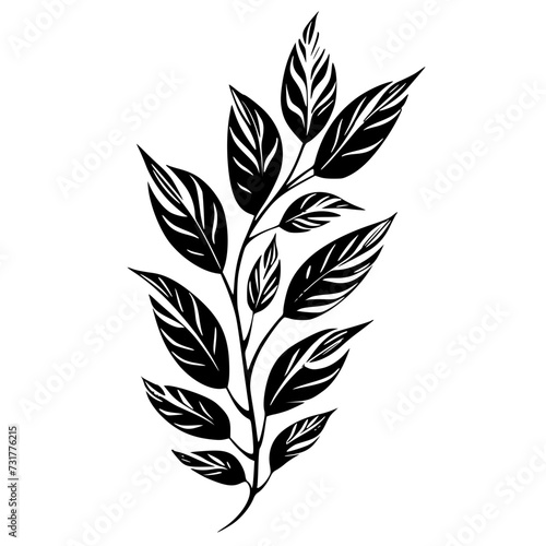  leaf vector, herb silhouette, silhouette plant, silhouette flower, silhouette floral, plantpot, leaf, tree, plant, nature, vector, bamboo, pattern, branch, silhouette, floral, flower, design,  © vector