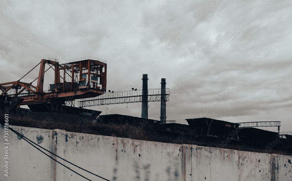destroyed buildings of the workshop of the Azovstal plant in Mariupol Ukraine destroyed buildings of the workshop of the Azovstal plant in Mariupol Ukraine