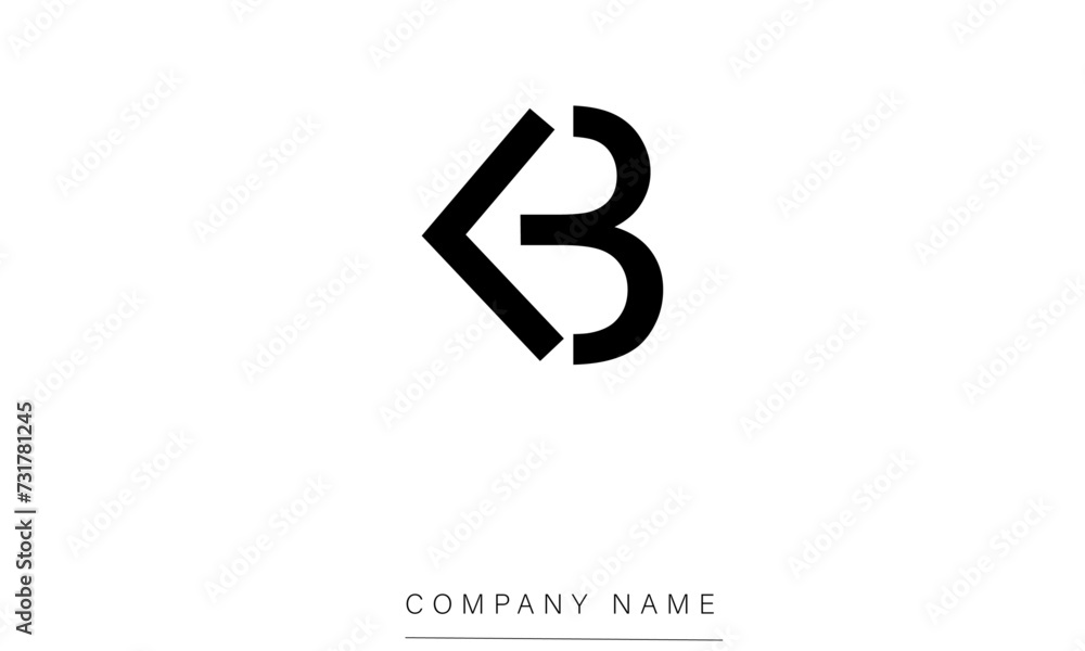 LB or BL Minimal Logo Design Vector Art Illustration LB or BL Minimal Logo Design Vector Art Illustration