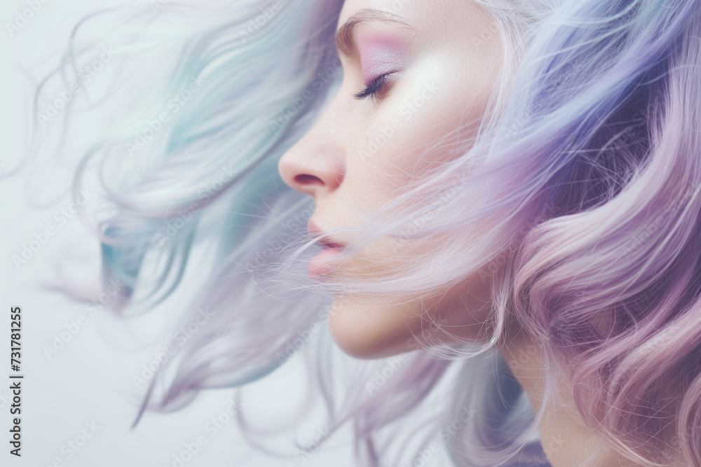 relaxed person with gentle pastel smoke waves for hair relaxed person with gentle pastel smoke waves for hair