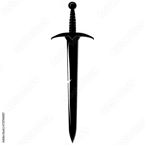 Silhouette sword black color only 