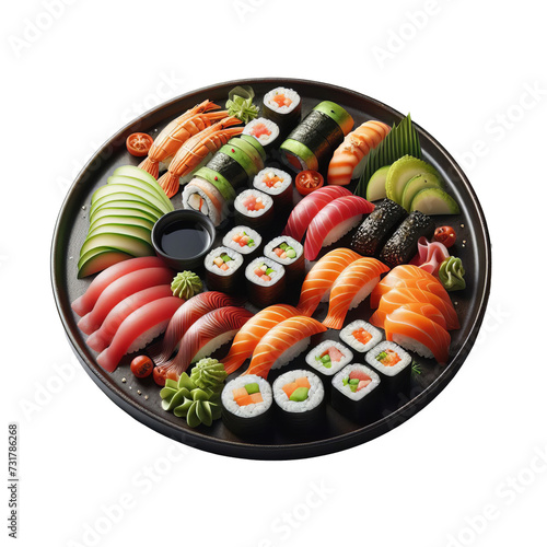 Japanese sushi food transparant background