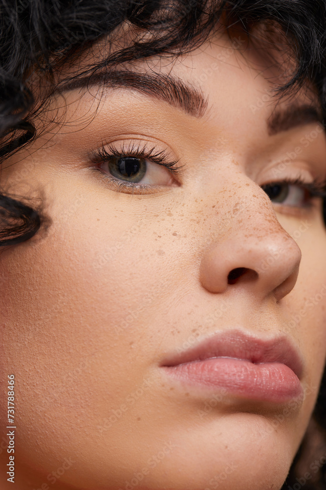 Fototapeta premium Close up portrait of beautiful woman 