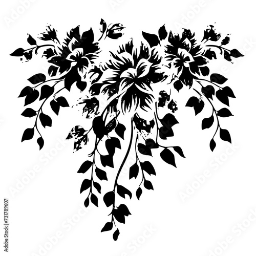 floral seamless pattern, pattern, flower pattern, geometric pattern, diagonal pattern, floral, flower, seamless, design, ornament, vector, decoration, art, wallpaper, leaf, illustration, black, style,