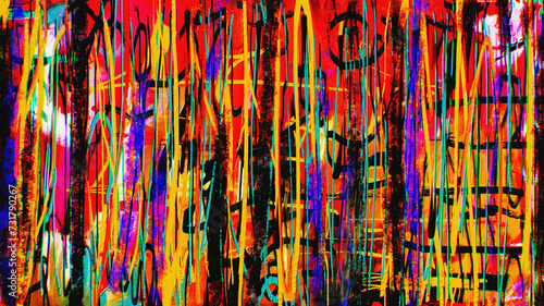 abstract colorful background with grunge brushstrokes of paint and spots of paint