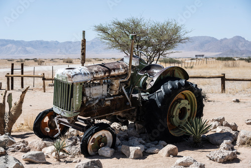 Old and unroadworthy cars in the Namib Desert have become a special tourist attraction in Namibia photo