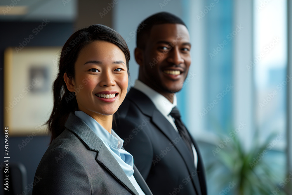 Confident Business Team in Office Confident Business Team in Office