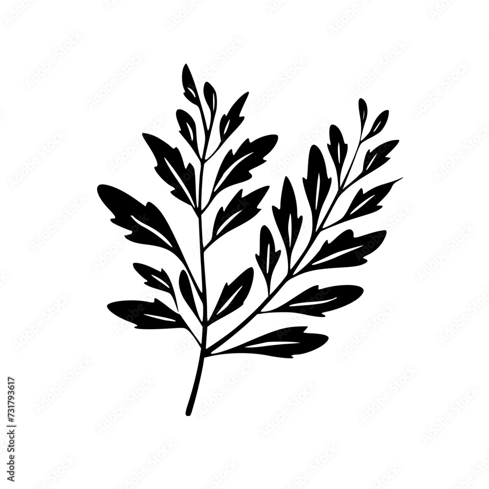 Fototapeta premium Silhouette rose, rose vector, flower svg, vector flower, herb, branch, line art, outline, eps, png, svg, flower, floral, vector, nature, leaf, rose, illustration, plant, design, vintage, pattern, flow