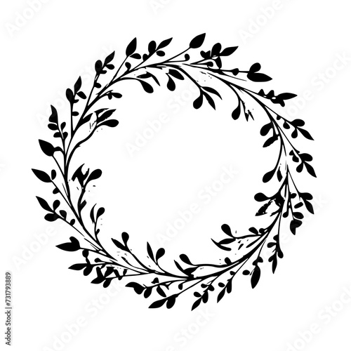 flower svg  flower wreath svg  Circle frame svg  botanical svg  rose svg  Wedding svg  Svg files for cricut  Floral frame svg  Wreath svg  Floral wreath svg  Line art svg  Line art png  line art print