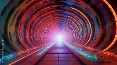 시공을 초월하는 빛의 터널