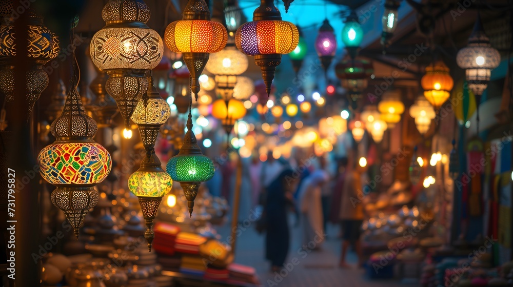 lively Ramadan bazaar market