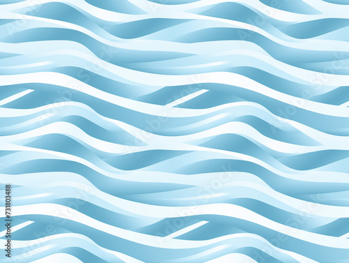 Repeated seamless background illustrator wavy blue color waves. Tile background for fabric, wallpaper and texture design.