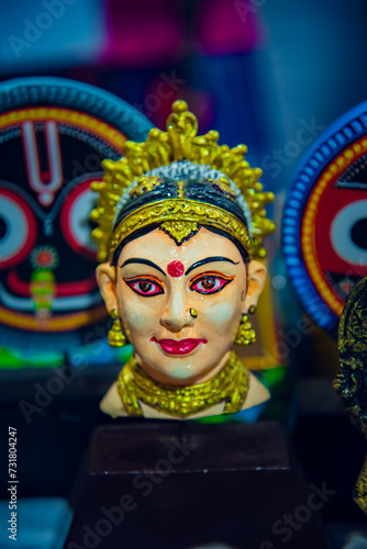Odissi Odishi Face Dancer Puri Craft Handicraft Works Odisha photo