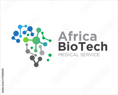 africa bio tech logo designs for medical care and research logo