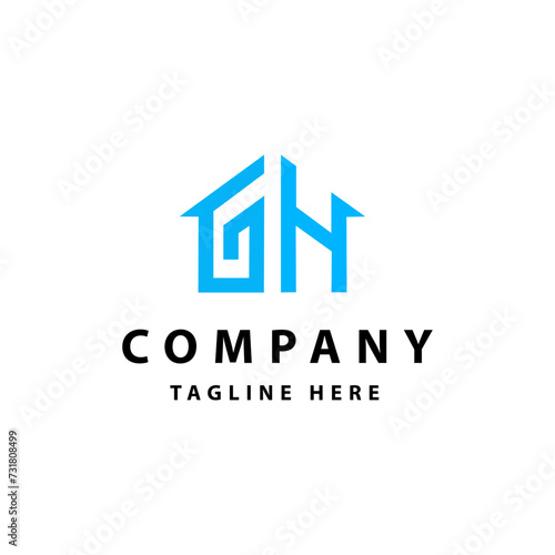 HOME logo design template vector. HOME Business abstract connection vector logo. HOME icon circle logotype. 