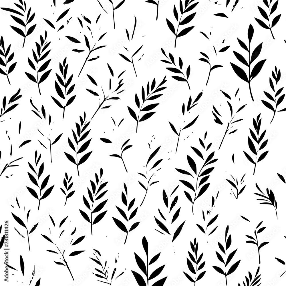 Naklejka premium floral seamless pattern, pattern, flower pattern, geometric pattern, diagonal pattern, floral, flower, seamless, design, ornament, vector, decoration, art, wallpaper, leaf, illustration, black, style,