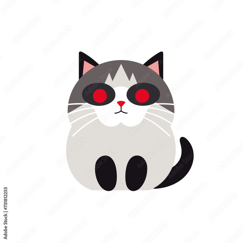 Birman cat cartoon vector illustration isolated transparent background, cut out or cutout t-shirt design Birman cat cartoon vector illustration isolated transparent background, cut out or cutout t-shirt design