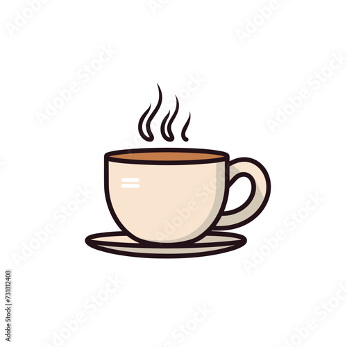 cup of coffee or tea vector illustration isolated transparent background  cut out or cutout t-shirt design