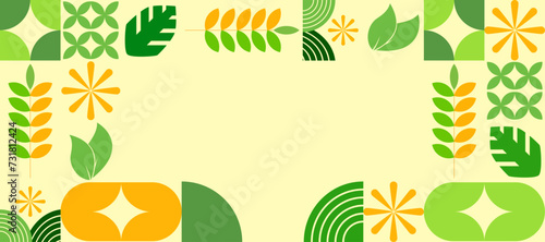 Tropical leaf wallpaper. fresh green nature leaf pattern design. line art leaf design for background cover, banner and invitation.