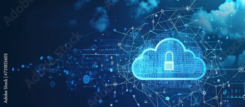 Cloud and Edge computing technology concept and smart city, innovative technology background. Global internet network connection