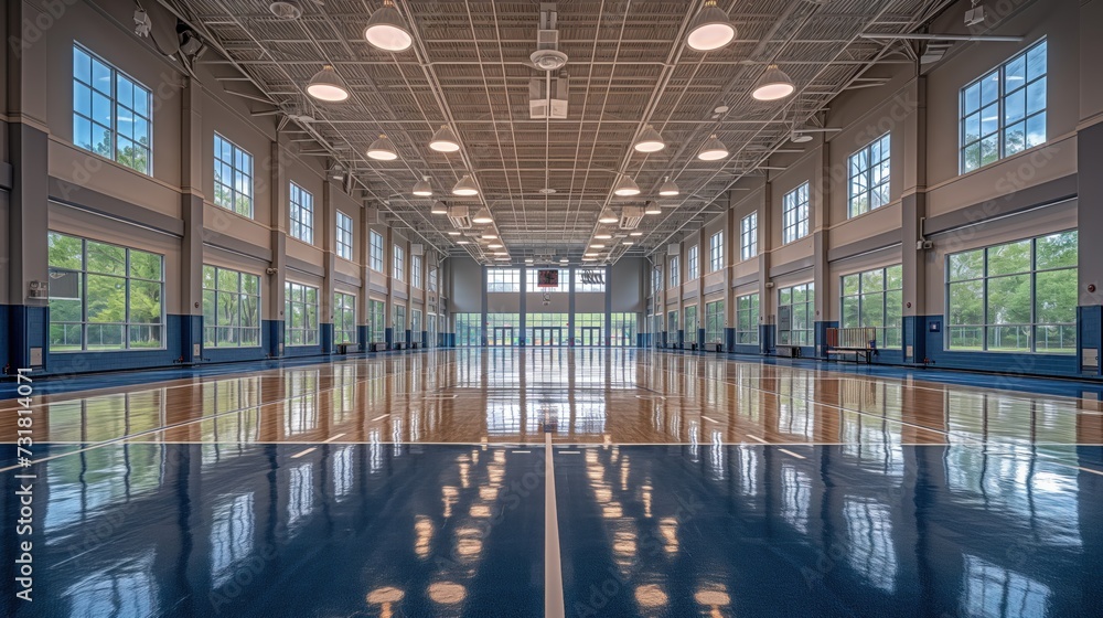 school gym modern interior