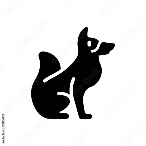 dog icon vector illustration photo