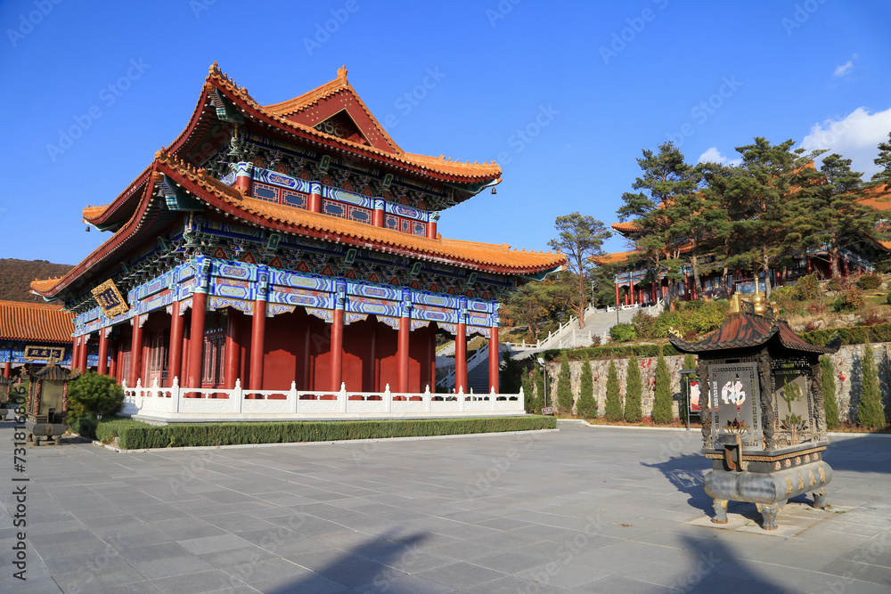 Donglai Buddhist Temple, Yanji City, Jilin Province, China Donglai Buddhist Temple, Yanji City, Jilin Province, China