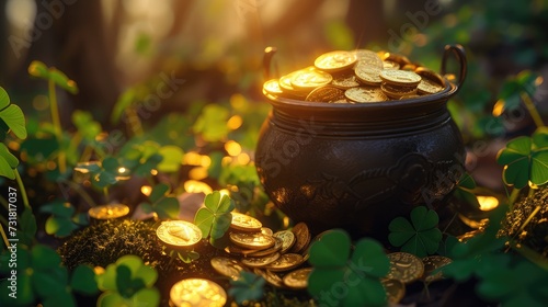 A Singular Glint of Gold Coins, St. Patrick's Day