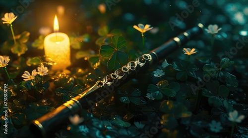 The Elegance of a Resting Tin Whistle photo
