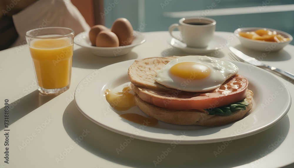breakfast with coffee and eggs breakfast with coffee and eggs