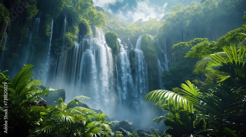 Beauty of a Majestic Waterfall © Flowstudio