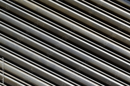 Metallic surface texture background in Ribeirao Preto, Sao Paulo, Brazil
