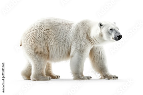 polar bear on a white background