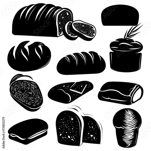 Silhouette bread black color only