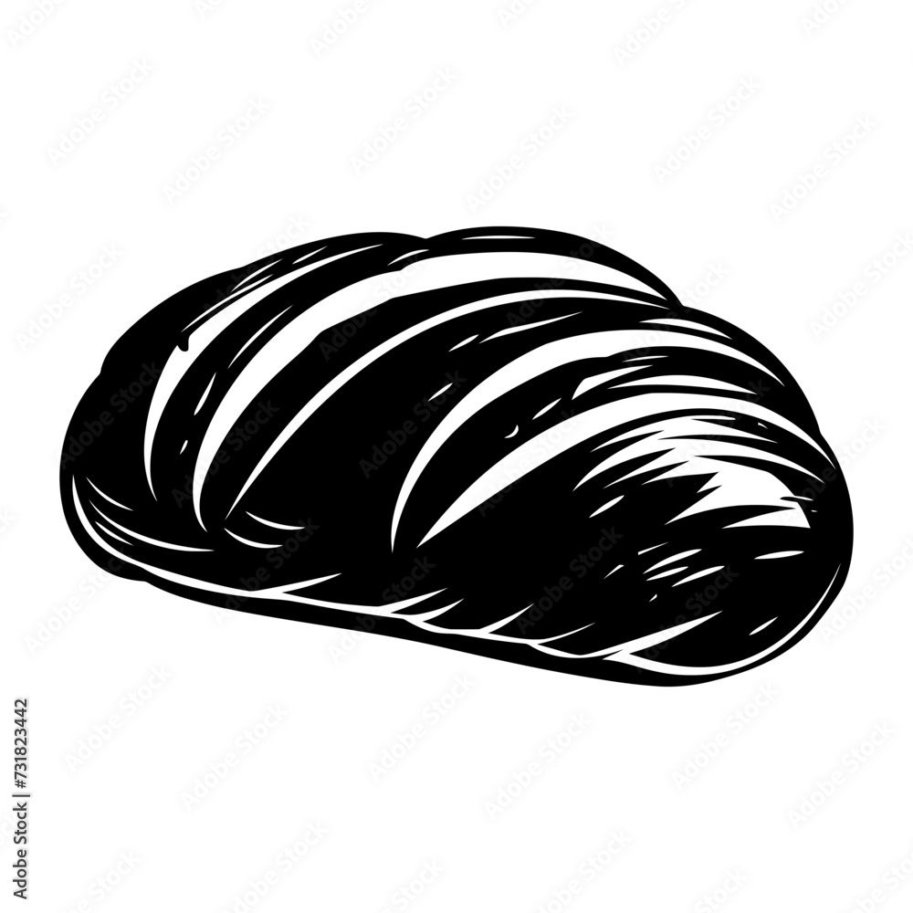 Silhouette bread sourdough black color only Silhouette bread sourdough black color only