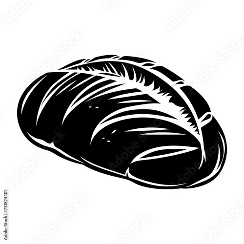 Silhouette bread sourdough black color only