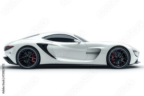 sports car on a white background